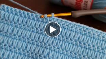 Easy Crochet Baby Blanket Knitting For Beginners... Yapımı Kolay Tığ İşi Battaniye Örgü ...